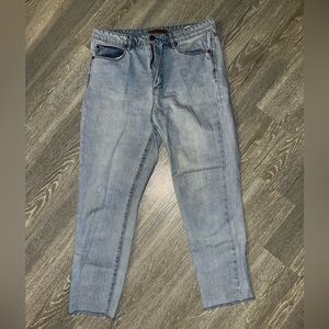 Classic Light Blue Women’s High Rise Straight Jeans